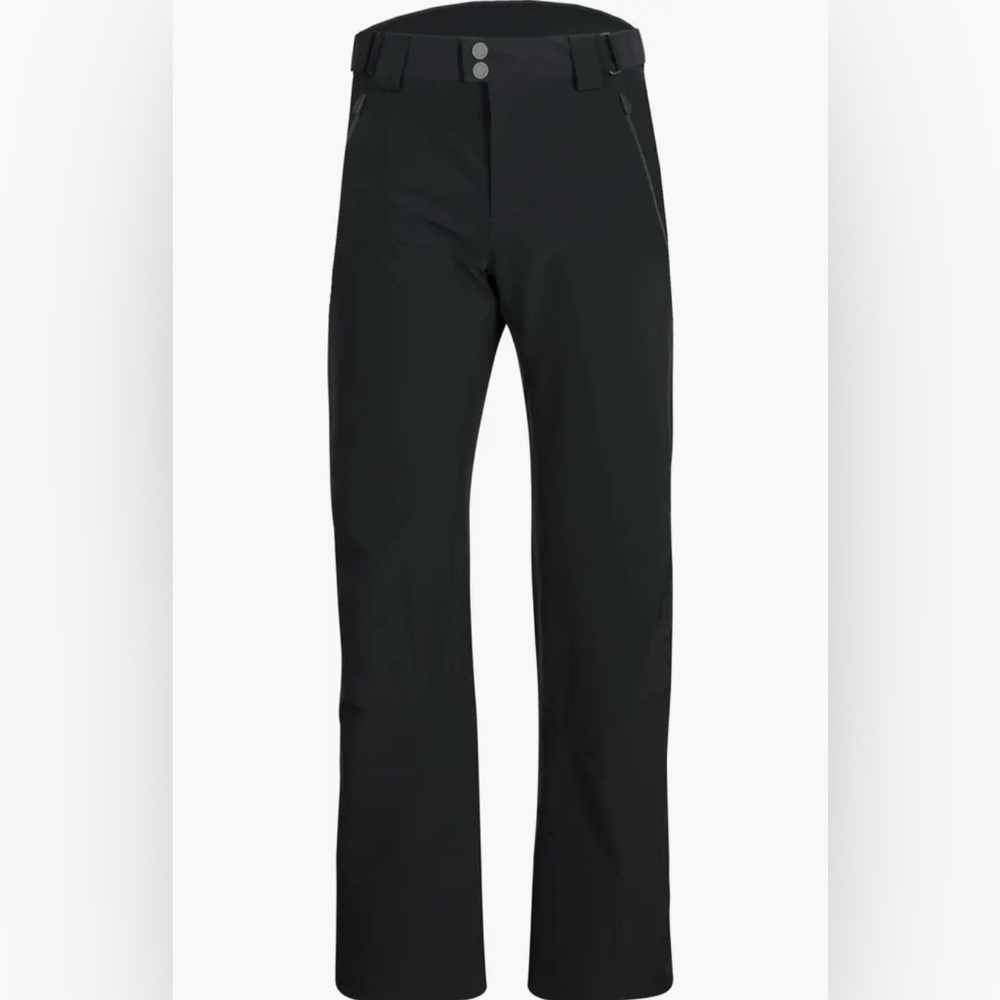 New! Black Straight-Leg Designer Snow Pants